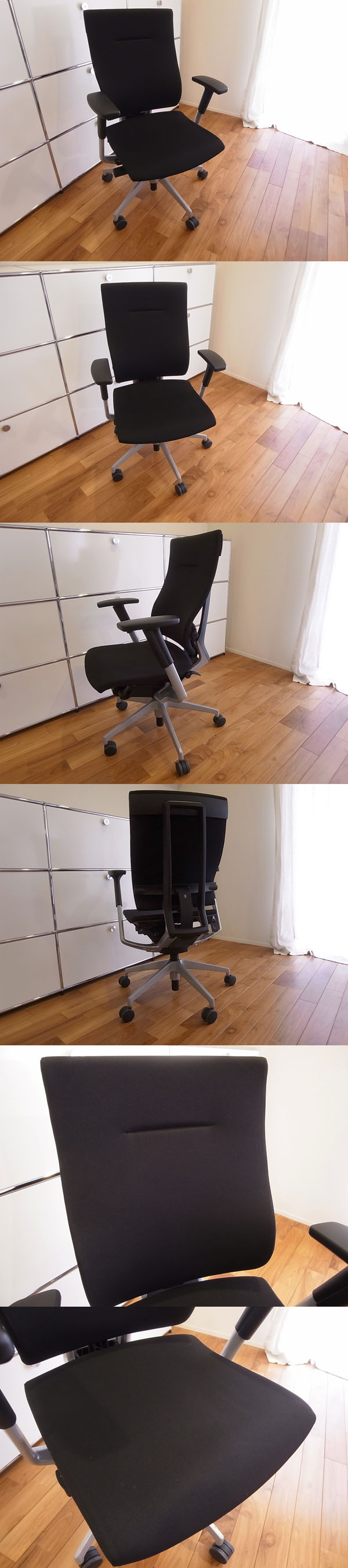 2015年製●中古品●高性能●イトーキ●ITOKI●スピーナ●SPINA●ブラック●背クロスモデル●ワークチェア●デスクチェア